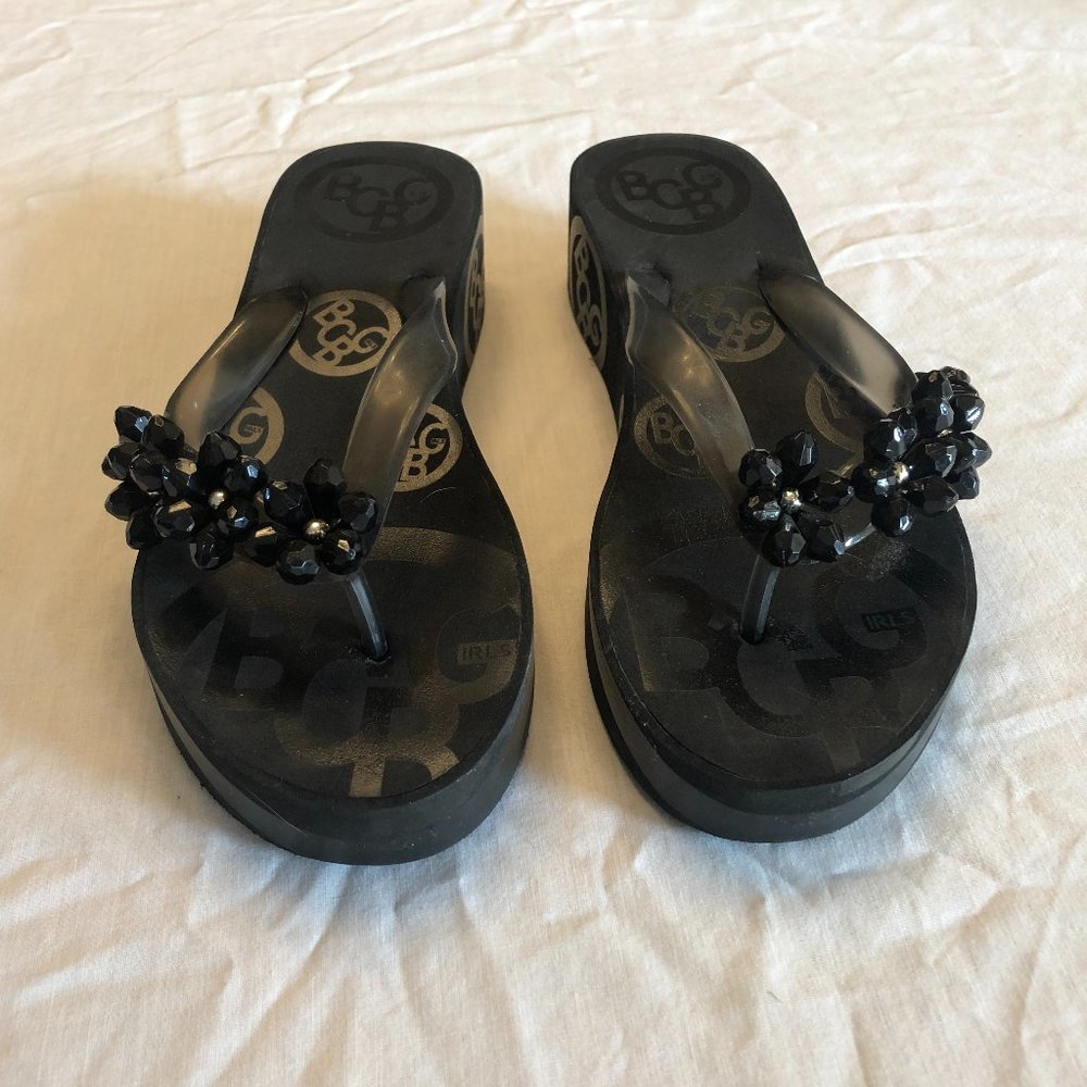 BCBG Black Sandals Size 8